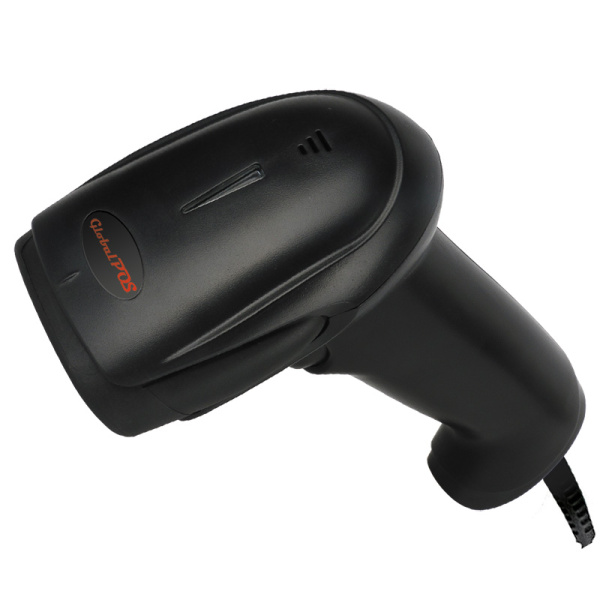 Сканеры штрих-кода,globalpos gp3300, двумерный (2d) ручной сканер, usb hid/vc, черный, в комплекте с usb кабелем