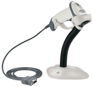 MOTOROLA,motorola ls2208 cobra кв лазерный ручной одноплоскостной сканер,  дальность сканирования до 30см, «plug and play» (в комплекте с подставкой, кабелем),